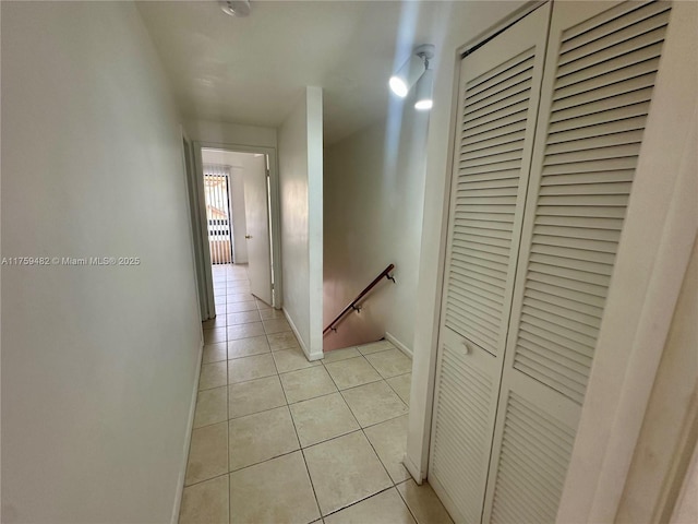 10023 SW 77th Ct, Miami, FL 33156 - hall featuring an upstairs landing and light tile patterned floors