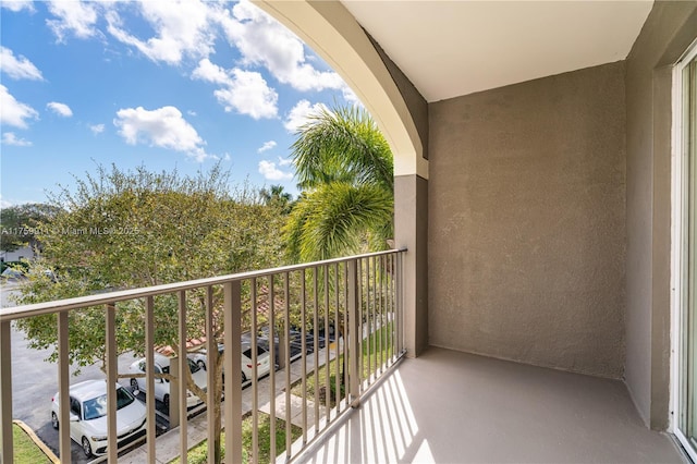 view of balcony