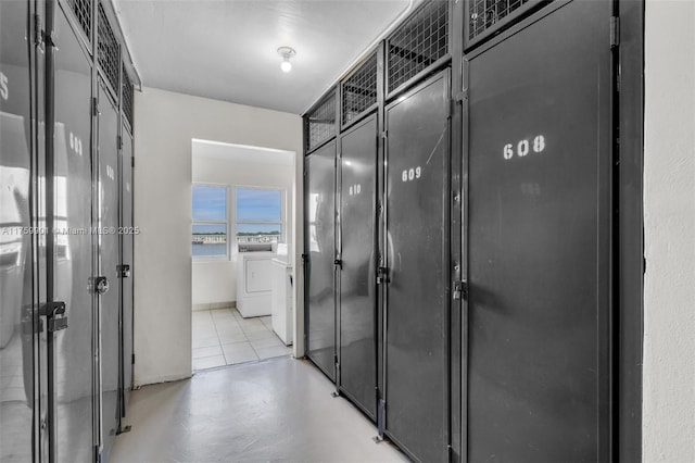 1175 NE Miami Gardens Dr Unit 610, Miami, FL 33179 - hallway with washer / dryer