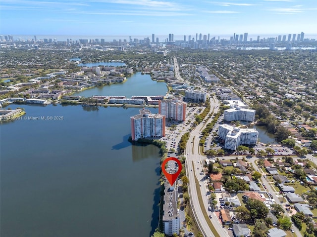 1175 NE Miami Gardens Dr Unit 610, Miami, FL 33179 - view of property location with city skyline and a nearby body of water