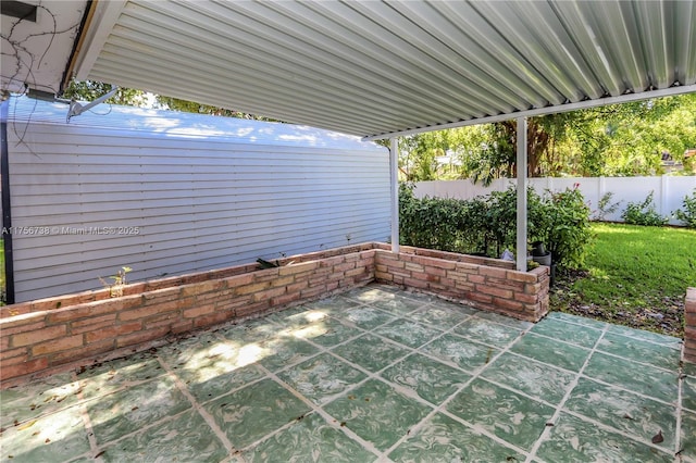 view of patio / terrace featuring a fenced backyard