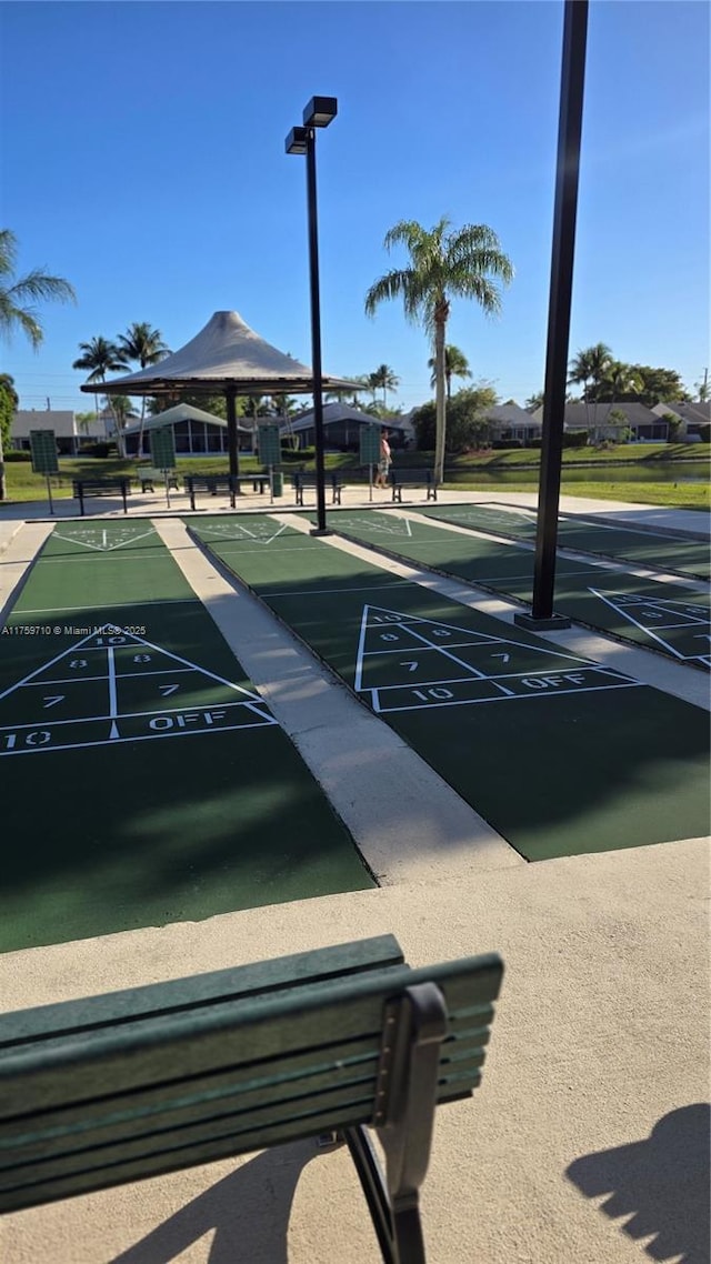 surrounding community featuring shuffleboard