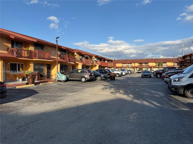 view of uncovered parking lot