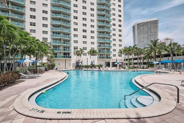 community pool featuring a patio