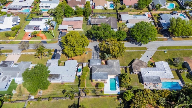 bird's eye view featuring a residential view