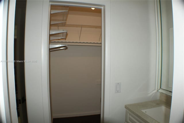 view of closet