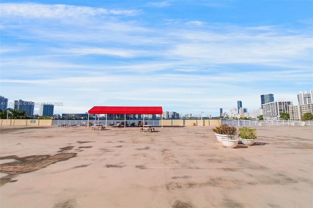 exterior space featuring a view of city