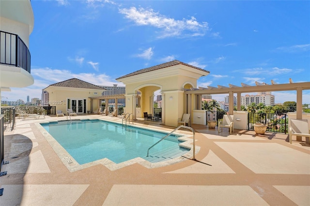 pool featuring a patio