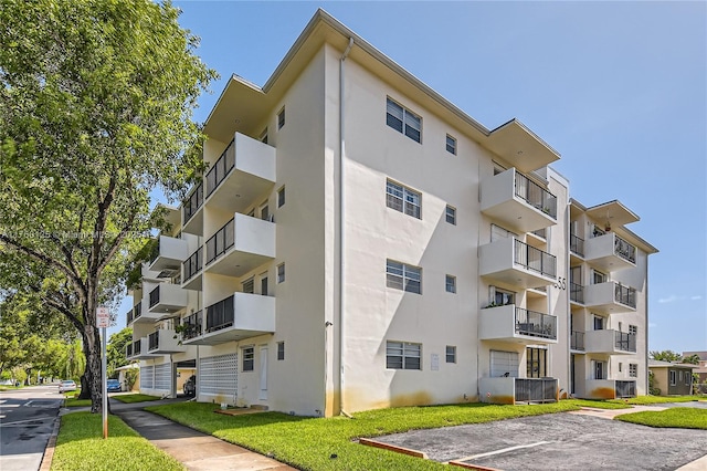 view of property with central air condition unit