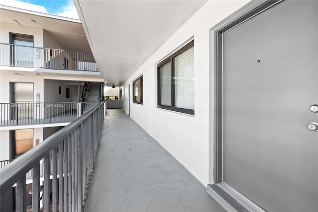 view of balcony