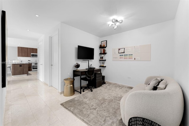 68 SE 6th St Unit 1404, Miami, FL 33131 - office space with light tile patterned floors and baseboards