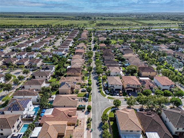 drone / aerial view featuring a residential view