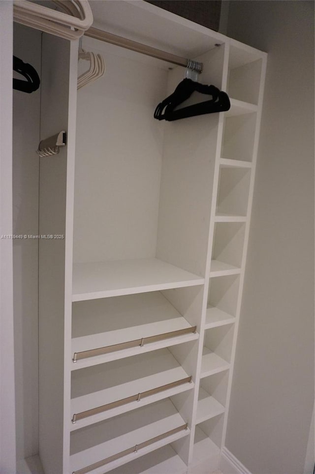 view of closet