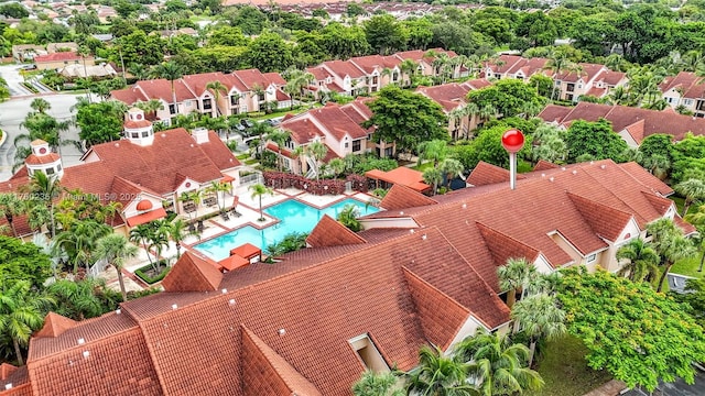 15591 SW 105th Ter Unit 524, Miami, FL 33196 - aerial perspective of suburban area featuring a pool
