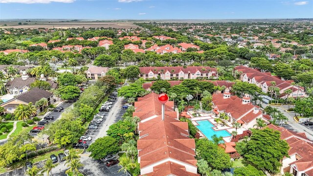 15591 SW 105th Ter Unit 524, Miami, FL 33196 - aerial perspective of suburban area with a pool area