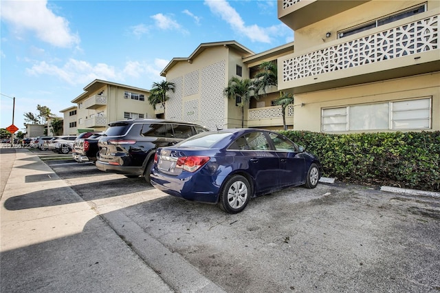 view of uncovered parking lot