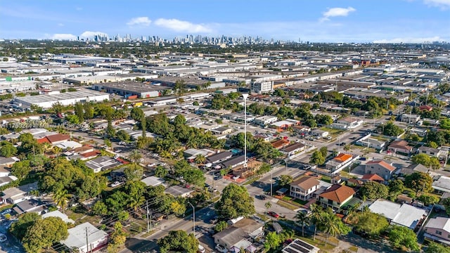 bird's eye view featuring a view of city