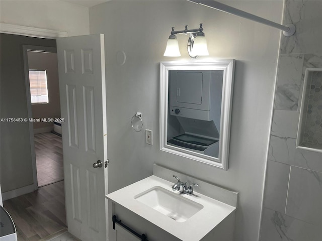4896 SW 28th Ter, Dania Beach, FL 33312 - bathroom featuring vanity and wood finished floors