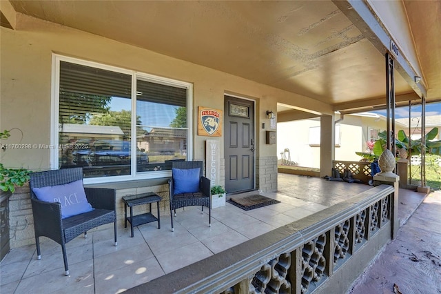 view of patio / terrace with a porch