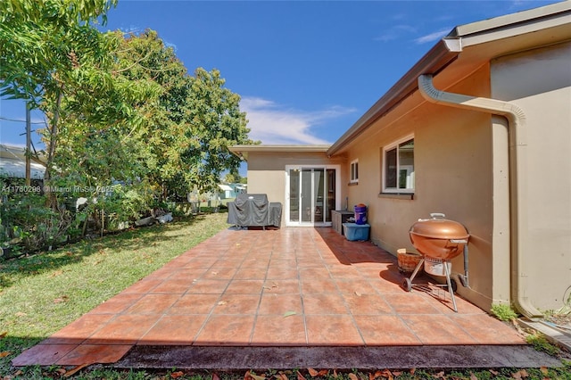 view of patio / terrace with area for grilling