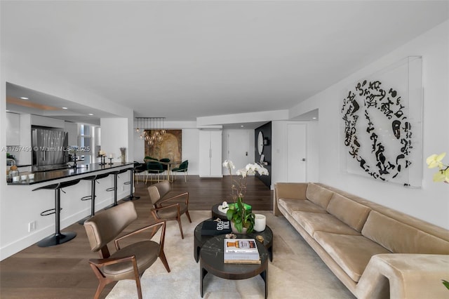 1000 Quayside Ter Unit 1812, Miami, FL 33138 - living area with wood finished floors
