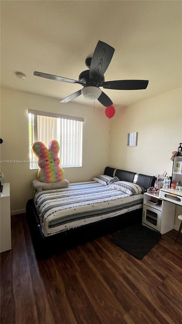 2462 SE 15th Pl Unit 339, Homestead, FL 33035 - bedroom featuring wood finished floors and ceiling fan