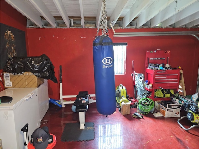 view of workout room