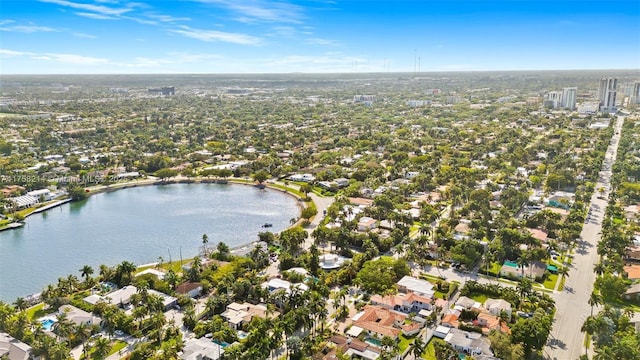 1134 Van Buren St, Hollywood, FL 33019 - bird's eye view featuring a water view