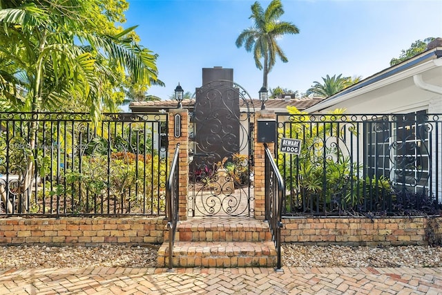 1134 Van Buren St, Hollywood, FL 33019 - view of gate featuring fence