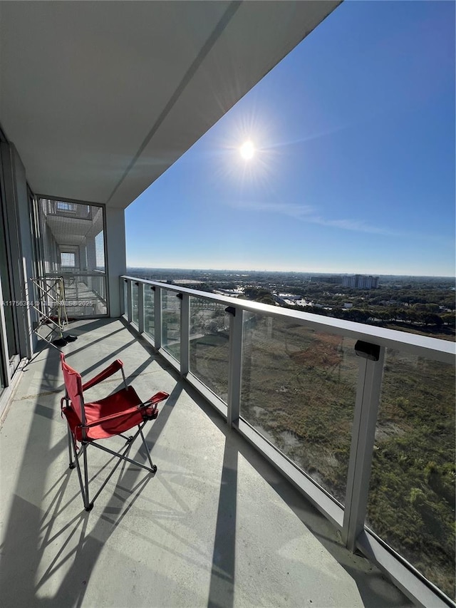 view of balcony