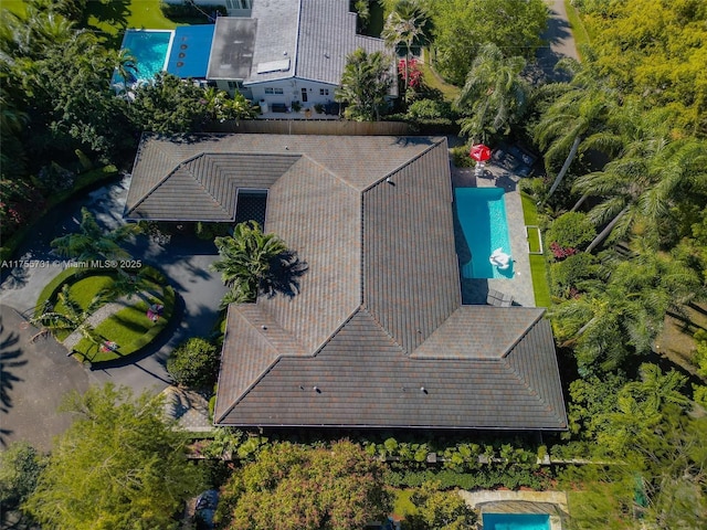 8234 SW 60th Ct, South Miami, FL 33143 - view from above of property with a pool area