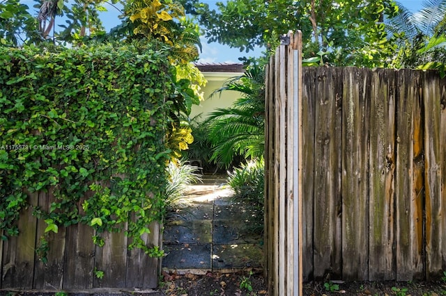 exterior space with fence