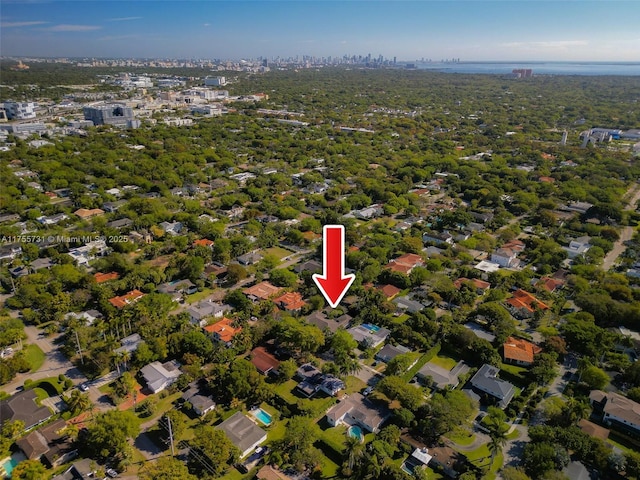 8234 SW 60th Ct, South Miami, FL 33143 - aerial view of property's location featuring nearby urban area