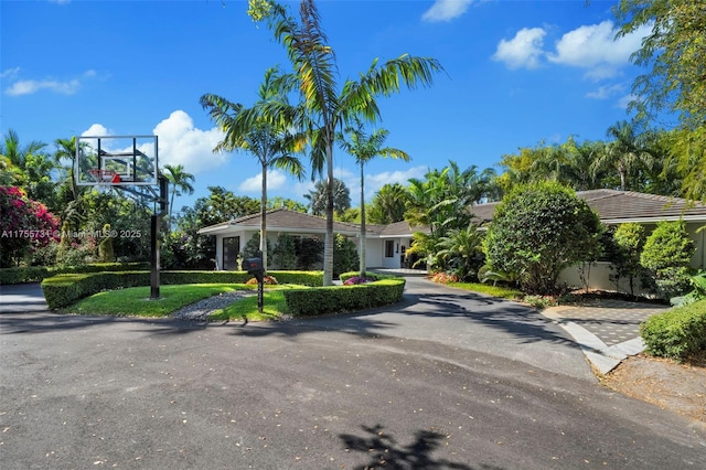 view of front of property with driveway