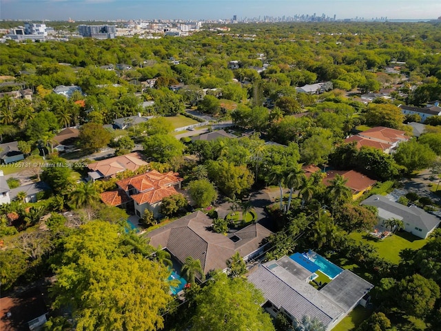 bird's eye view featuring a residential view