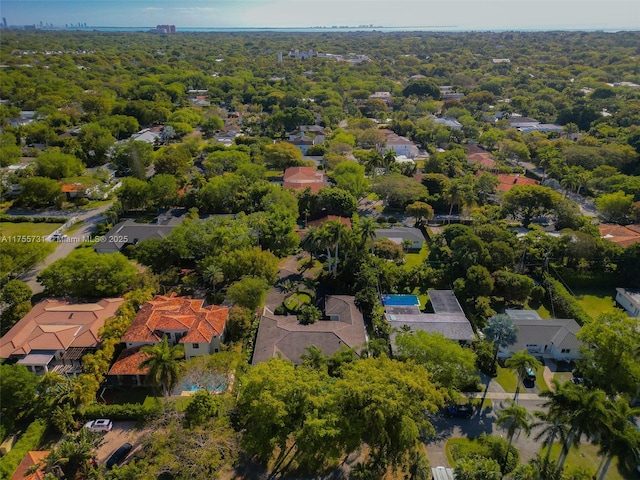 drone / aerial view with a residential view