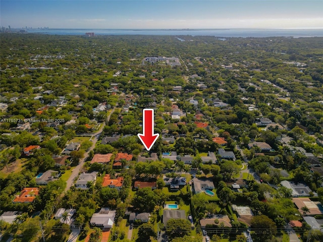 birds eye view of property featuring a residential view