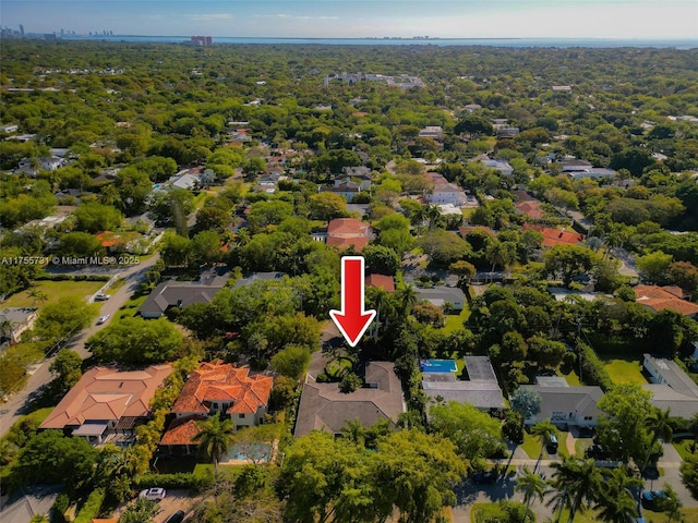 birds eye view of property featuring a residential view