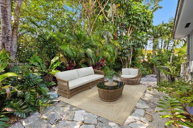 9720 Biscayne Blvd, Miami Shores, FL 33138 - view of patio / terrace featuring an outdoor hangout area