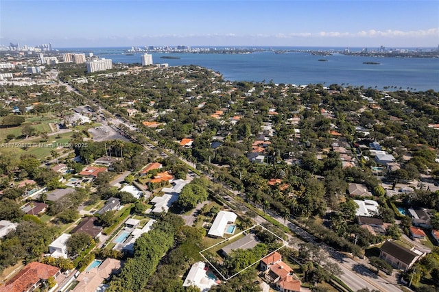 9720 Biscayne Blvd, Miami Shores, FL 33138 - aerial overview of property's location with a nearby body of water