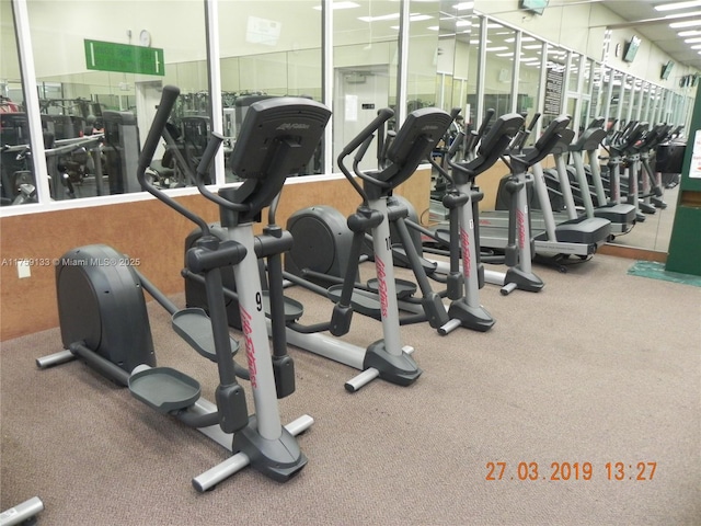 view of exercise room