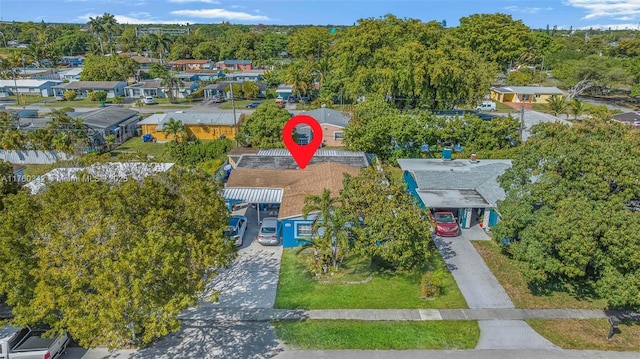 drone / aerial view featuring a residential view