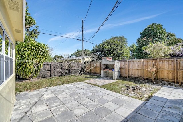 view of patio / terrace featuring a fenced backyard