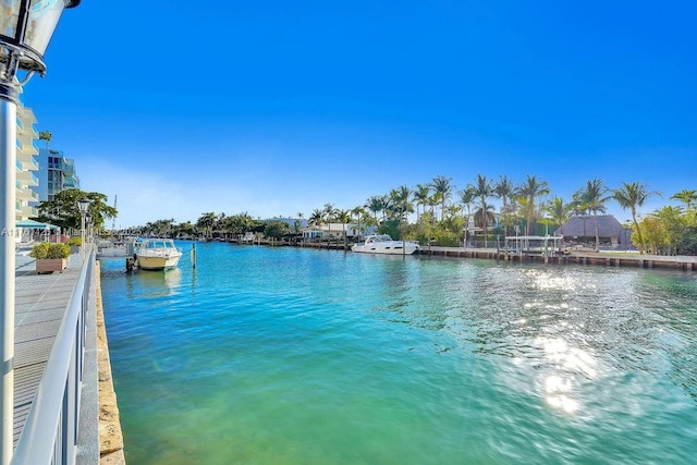 10000 W Bay Harbor Dr Unit 403, Bay Harbor Islands, FL 33154 - property view of water with a dock