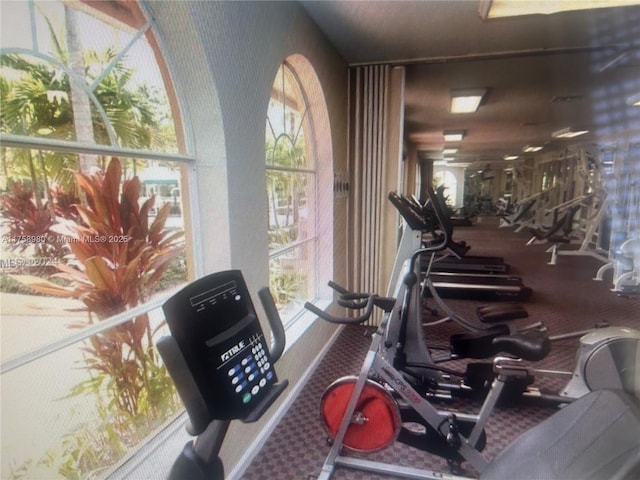 view of exercise room