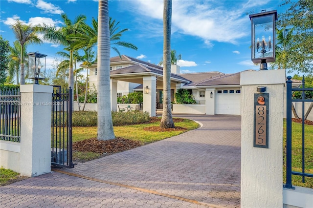 exterior space with a yard and fence