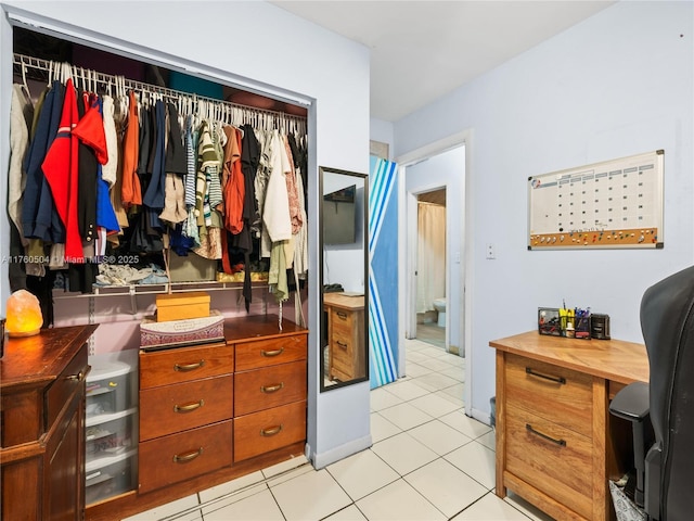 view of closet