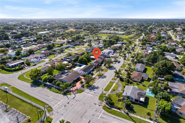 birds eye view of property featuring a residential view