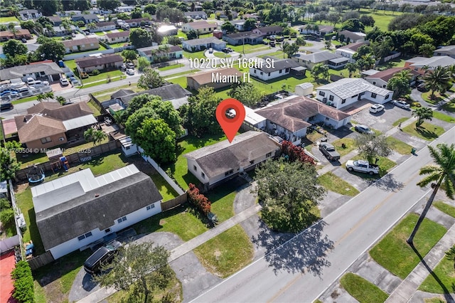 birds eye view of property featuring a residential view