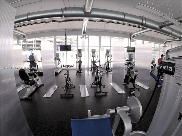 view of exercise room